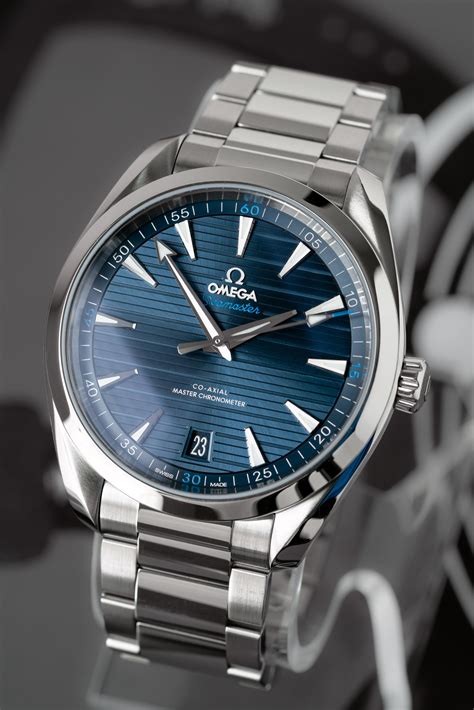 omega seamaster aqua terra blue dial|omega seamaster aqua terra chronometer.